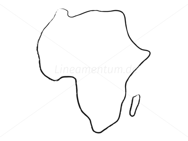 Afrika afrikanischer Kontinent Karte Landkarte Grenzen Atlas
