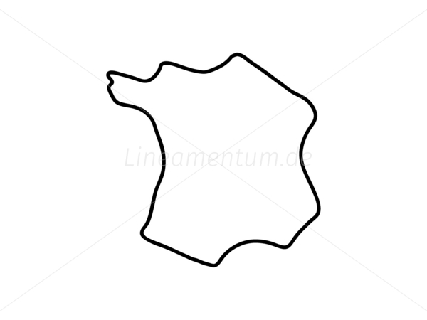 Frankreich franzoesische Karte Landkarte Grenzen Atlas
