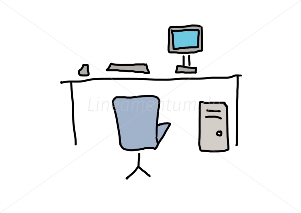 Schreibtisch mit Computer PC Tastatur Maus Stuhl.jpg Schreibtisch mit Computer PC Tastatur Maus Stuhl.jpg