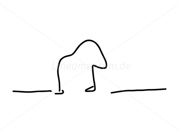 Vogel Strauss Taktik Kopf in Sand