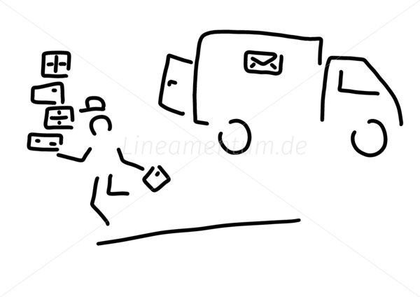 paketbote kurier post paketdienst