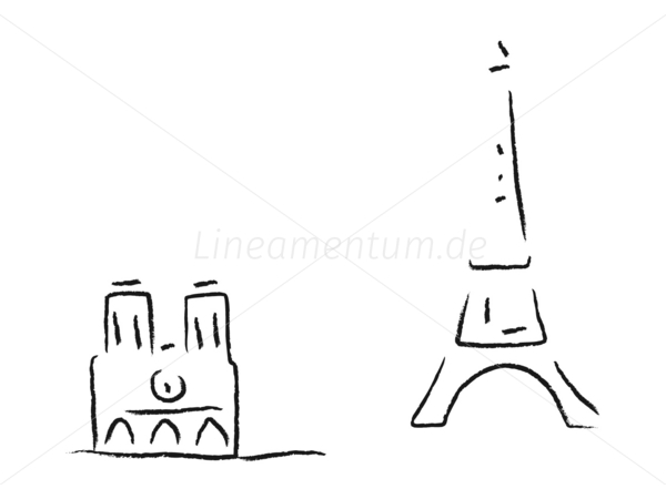 paris eiffelturm notre dame