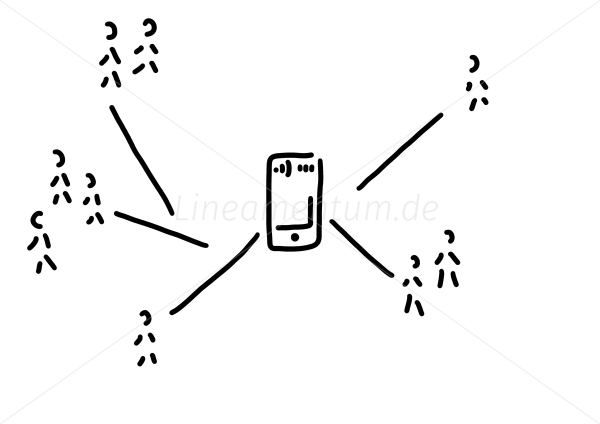 smartphone in seinem sozialen netz smartphone in seinem sozialen netz