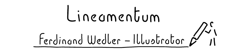 Strichzeichnung Strichmännchen Zeichner - Ferdinand Wedler