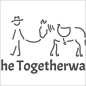 logo illustration reiter pferd